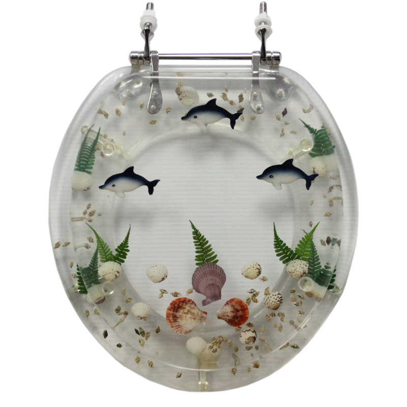 Trimmer Polyresin Round Toilet Seat & Reviews Wayfair